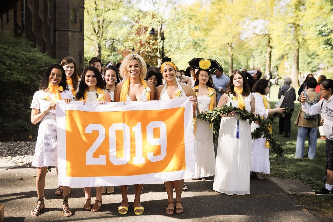 The class of 2019 at the Laurel Parade