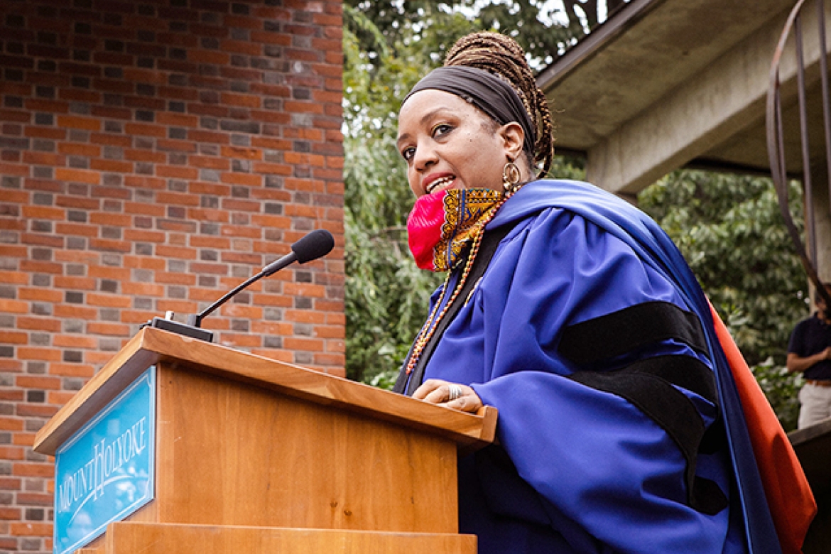 Kijua Sanders-McMurtry, vice president for equity and inclusion and chief diversity officer at Mount Holyoke, called the award “an important way to honor the hard work of all the Mount Holyoke students, faculty and staff.”
