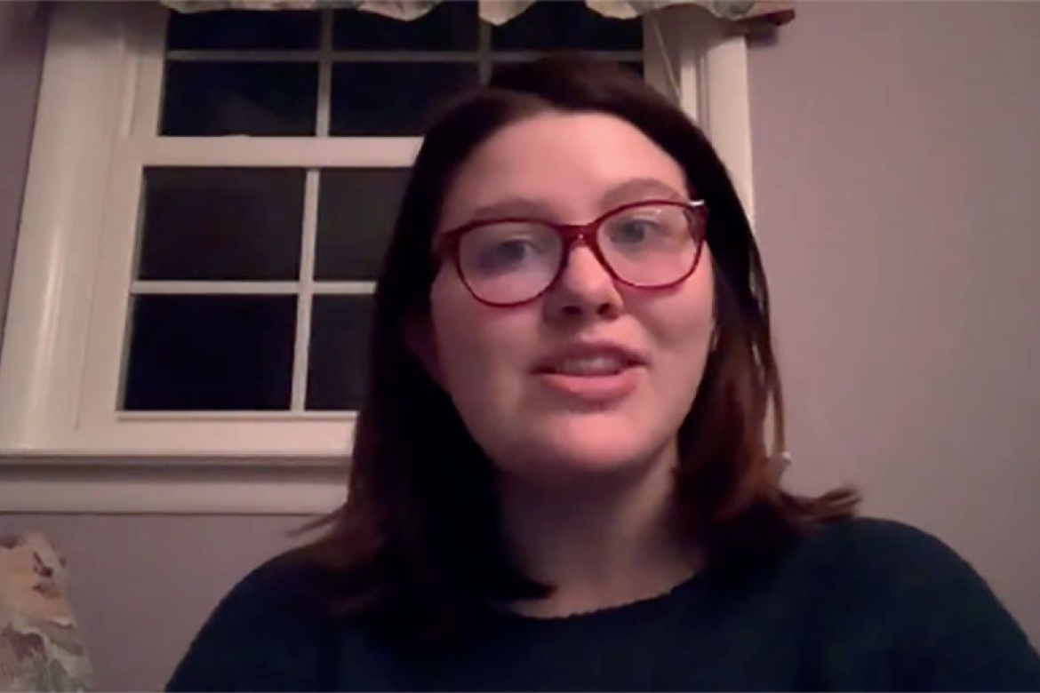 Mathilda Scott ’20 presented her project “Agriculture on a Rampage: The Last Stand of the Agrarian Democracy” entirely online.