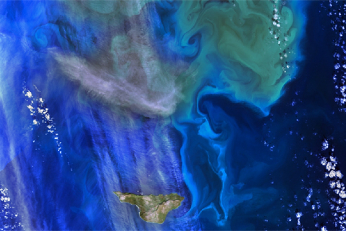 Image of the ocean from above, credit: NASA Goddard Space Flight Center