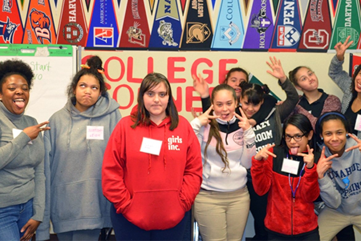 The middle school girls who take Rachelle Egipeiaco’s College Access Workshop are introduced to the college search process with the hope that it becomes more accessible and less intimidating.