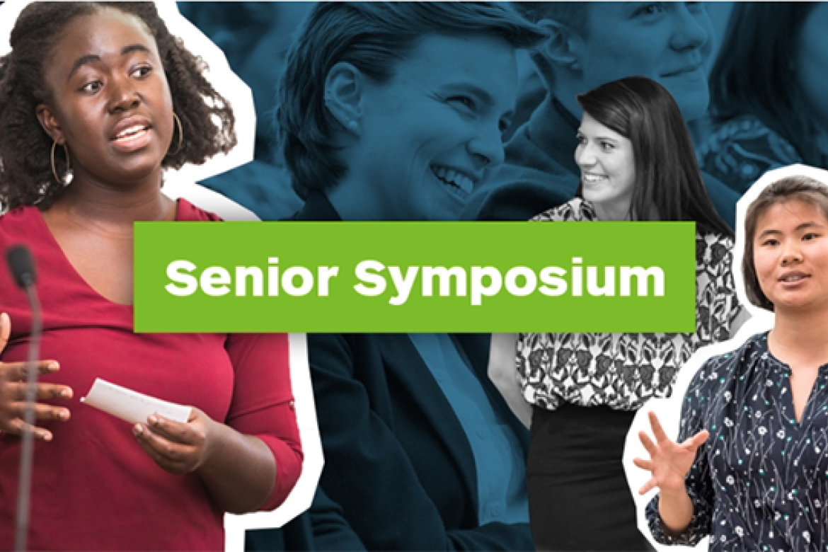 This year’s Senior Symposium was a virtual event and featured 132 presenters in 32 panels in different topics, primarily seniors and several groups of LEAP presentations. 