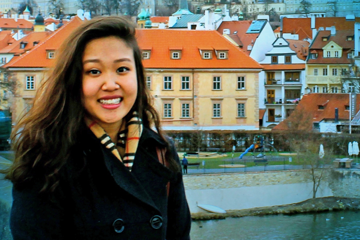Sarah Hwang ’17 is studying arts and social change in Prague this spring. 