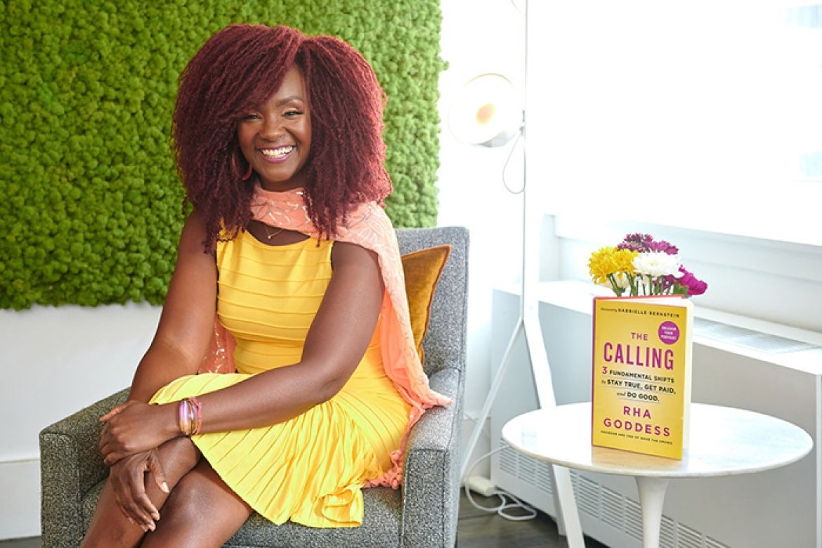 Rha Goddess, CEO and author, has a core belief that every person can stay true, get paid and do good.