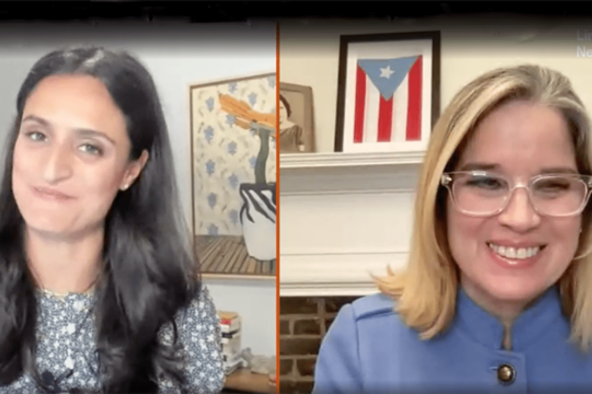 C. Yulín Cruz and LinkedIn News host Nina Melendez talked about the ongoing challenges that Puerto Rico faces.