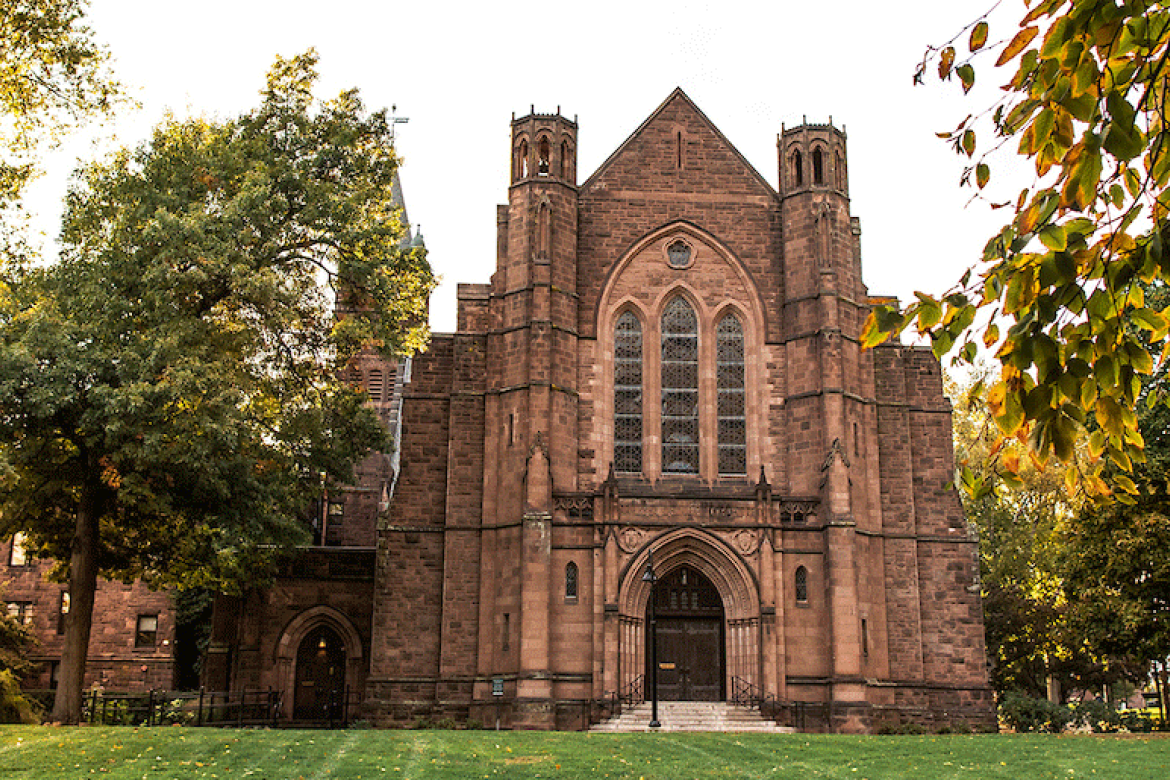 Abbey Memorial Chapel, where students used a reproduction of a 13th-century tool to measure its towering walls.