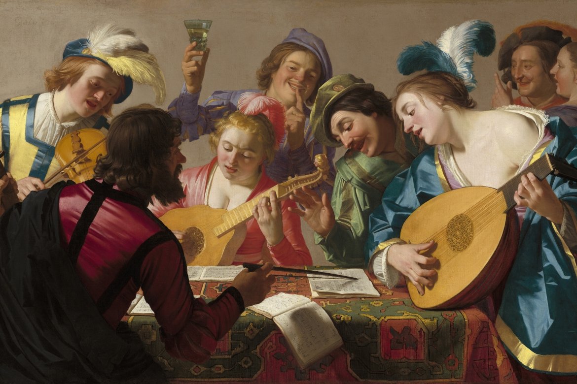Gerard van Honthorst's 1623 painting The Concert.