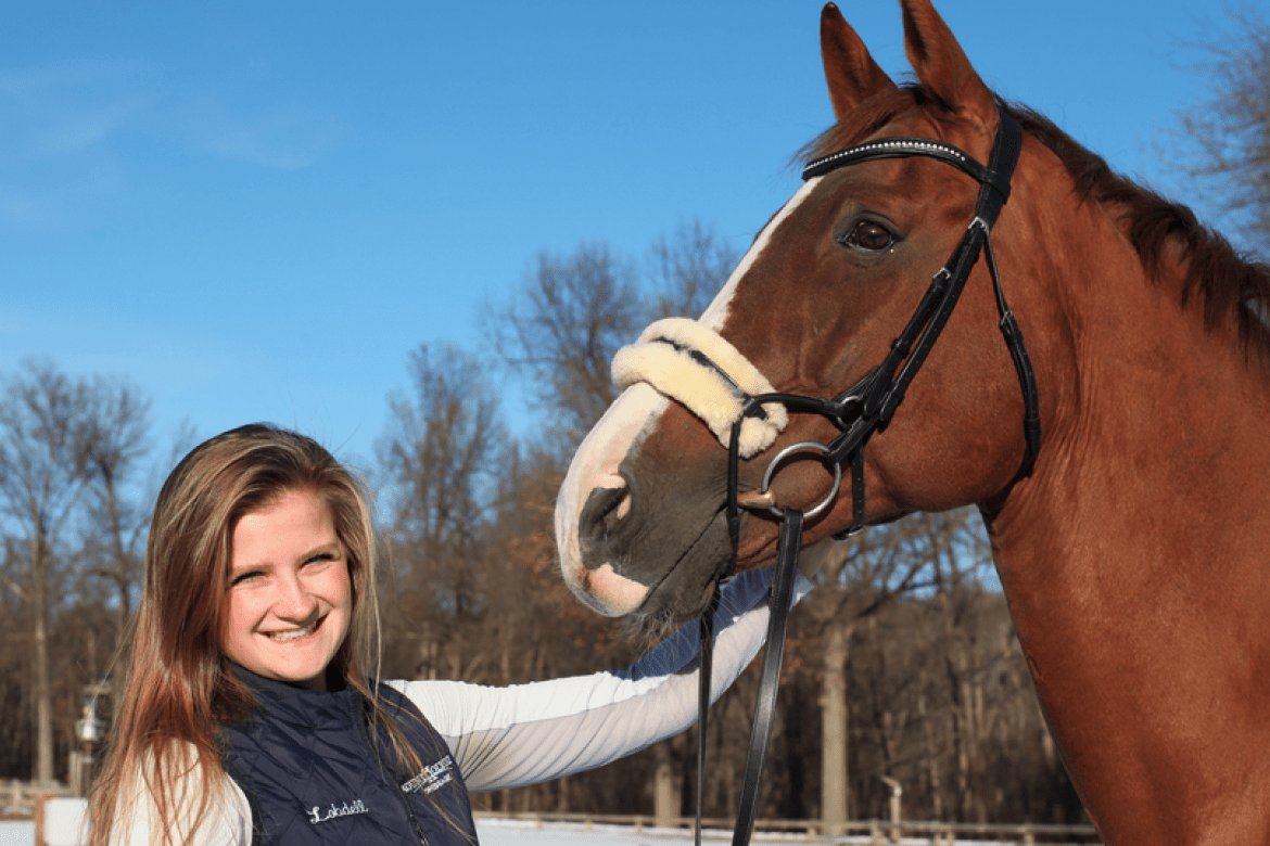 Lexi Lobdell ’20 and Baltazar (aka Butters)