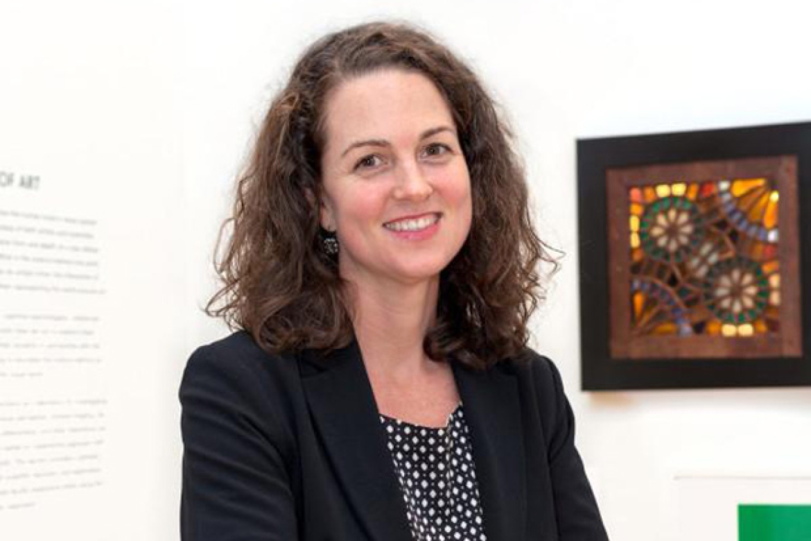 Abigail Hoover, the new museum registrar/collections manager for the Mount Holyoke College Art Museum