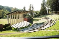 Amphitheater, a campus beauty shot, Mount Holyoke College