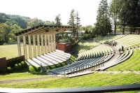 Amphitheater, a campus beauty shot, Mount Holyoke College
