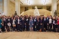 The 2018 Careers in Public Service cohort posed in the U.S. Capitol.