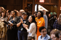 Employees crowded Chapin Auditorium to cheer each others’ accomplishments