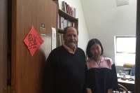 Mengyuan Tang ’16 with Professor Lipman.