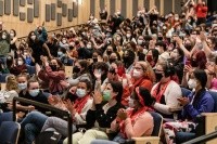 The Final Lecture, given by MHC faculty members Timothy Farnham, William Girard and Vanessa Rosa to the class of 2022.