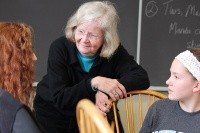 Penny Gill, Mary Lyon Professor of Humanities, will read from her book, &quot;What in the World Is Going On?: Wisdom Teachings for Our Time.&quot; Photo by John Martins.