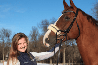 Lexi Lobdell ’20 and Baltazar (aka Butters)