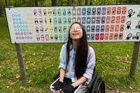 Earl Wren ’24, An AAC user in a manual wheelchair