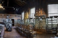 Panoramic photo inside Skinner Museum.