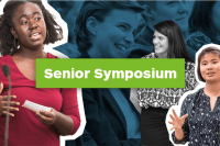 This year’s Senior Symposium was a virtual event and featured 132 presenters in 32 panels in different topics, primarily seniors and several groups of LEAP presentations.