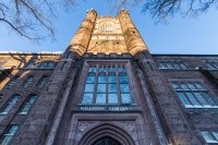 Williston Library from the ground up in the winter of 2017