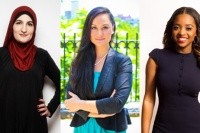 (L-R) Linda Sarsour, Carmen Perez and Tamika Mallory are the keynote speakers for the Women of Color Trailblazers Leadership Conference this year.