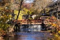 The dam at Lower Lake, Mount Holyoke, Fall 2025.
