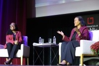 President Holley and Supreme Court Justice Ketanji Brown Jackson in conversation.