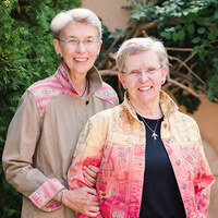 Catharine “Cat” Scheibner ’73 and her wife Carrie Haag