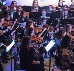 orchestra-performance.jpg Students performing with the Mount Holyoke Symphony Orchestra