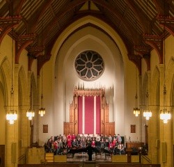 The historic, 900-seat Abbey Chapel houses a nineteenth-century Skinner organ and a Fisk Tracker Organ for music productions.
