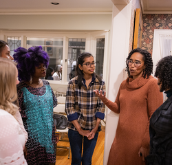 Students in discussion at a Launching Leadership event