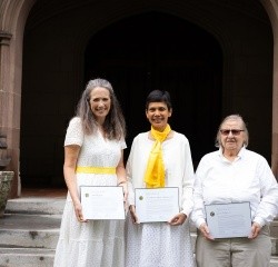 Left to Right: Ann Croft ’95, Ruani Cristina Maryse Ilangakoon ’95 and Jean L. Olson ’70 were honored at Reunion II on May 31, 2025. Not pictured: Lucy Tripp Eubanks ’60 and Sevanne A. Demirjian ’95