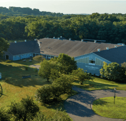 Arial photo of the Mouny Holyoke College Equestrian Center