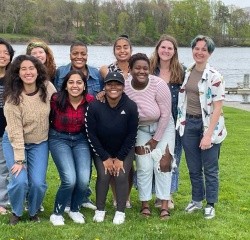 A group photo of the Mozone Peer Educators in 2022