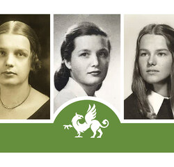 The three elder generations of Lucie Gosson-Roy's family