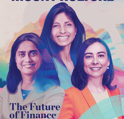 Spring cover for Alum Magazine 2026 featuring alums Raj Seshadri ’87, Veena Isaac ’00 and Ana Yankova ’97.