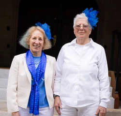 Left to Right: Palma Yanni ’76 and Sherry Quirk ’76 were honored at Reunion I on May 23, 2026.