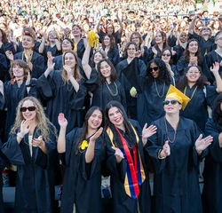 Seniors at Convocation 2026 - Yellow Sphinxes