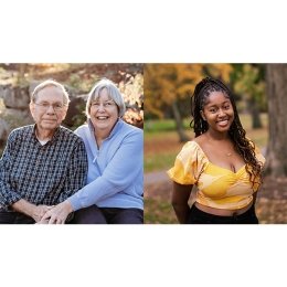 Judy Parker Stone ’68 and Kayla Samuel ’23