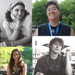 A photo collage with headshots of Carmen Mickelson, Gina Pasciuto, Nicole Tripp and Audrey Moran