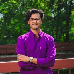Arnav Adhikari, English. Photo by Max Wilhelm, 2025.