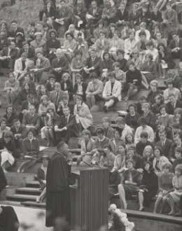 Rev. Dr. Martin Luther King speaking at MHC in 1963