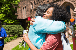 blessing-and-sending-2017-HL.png A hug during the Blessing and Sending ceremony
