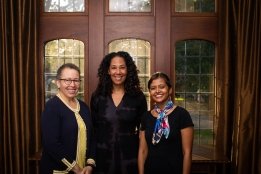 Tatum-Sutphen-and-Mohanty.jpeg (l-r) Interim President Beverly Daniel Tatum, Mona Sutphen ’89 and Natasha Mohanty ’03