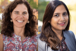 landry-khan-LL.png Monica Landry '90 and Farah Khan '98