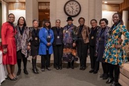 A group of participants in the Black Alum Conference