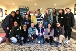 Students and facilitators at the Weekend Dialogue event.