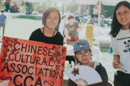 Members of the Chinese Cultural Association during Family and Friends Weekend 2017