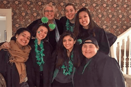 Students celebrating during DisOrientation 2017